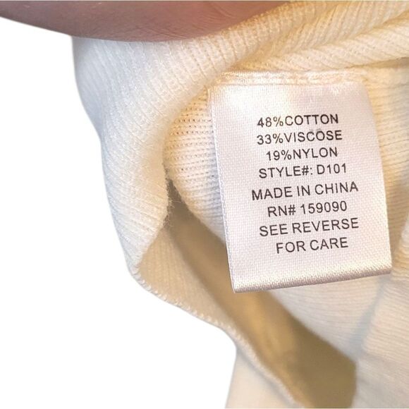 Lola Women's Cream And Black Striped Nautical Ribbed Cardigan Size M - Picture 5 of 6